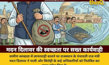 madan dilawar action on rural sanitation negligence suspension pali sirohi